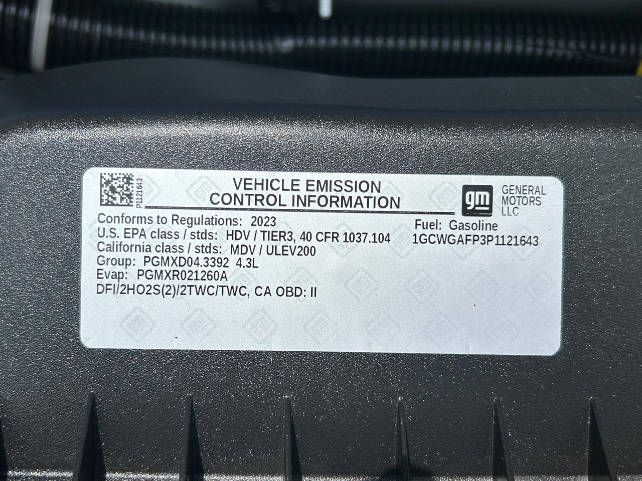 Chevrolet Express Cargo Van RWD 2500 135" 2023
