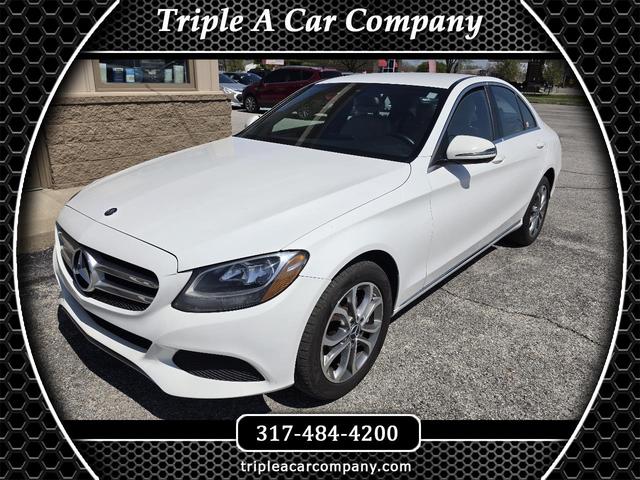 White 2016 Mercedes-Benz C-Class C 300 4MATIC Sedan All-Wheel Drive 7-Speed Automatic