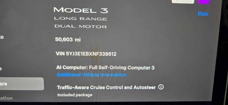 Tesla Model 3 Long Range 2022