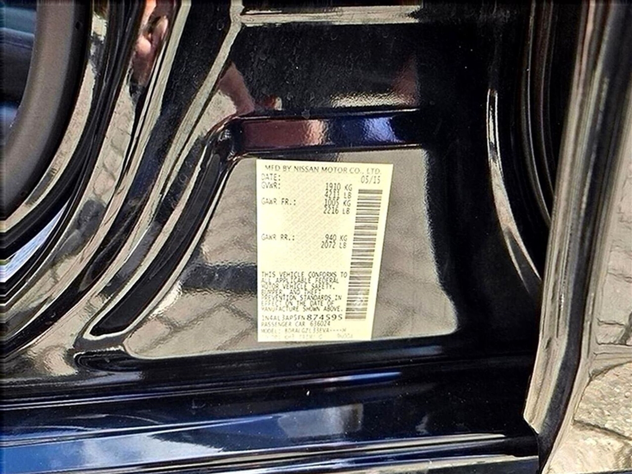 Nissan Altima S 2015