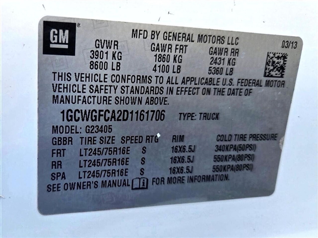 Chevrolet Express 2500  2013