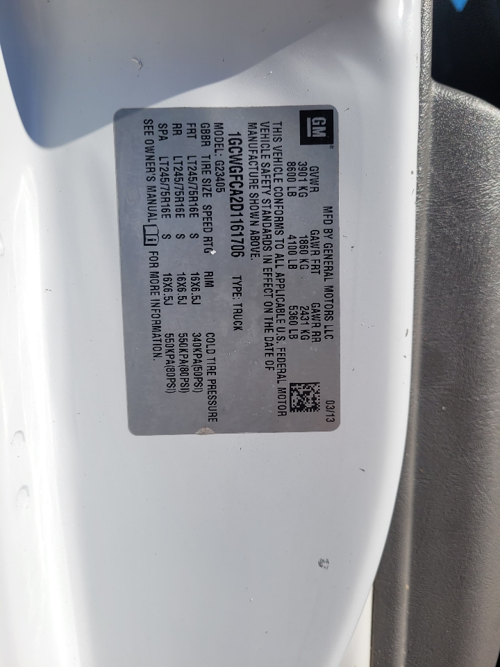 Chevrolet Express 2500  2013