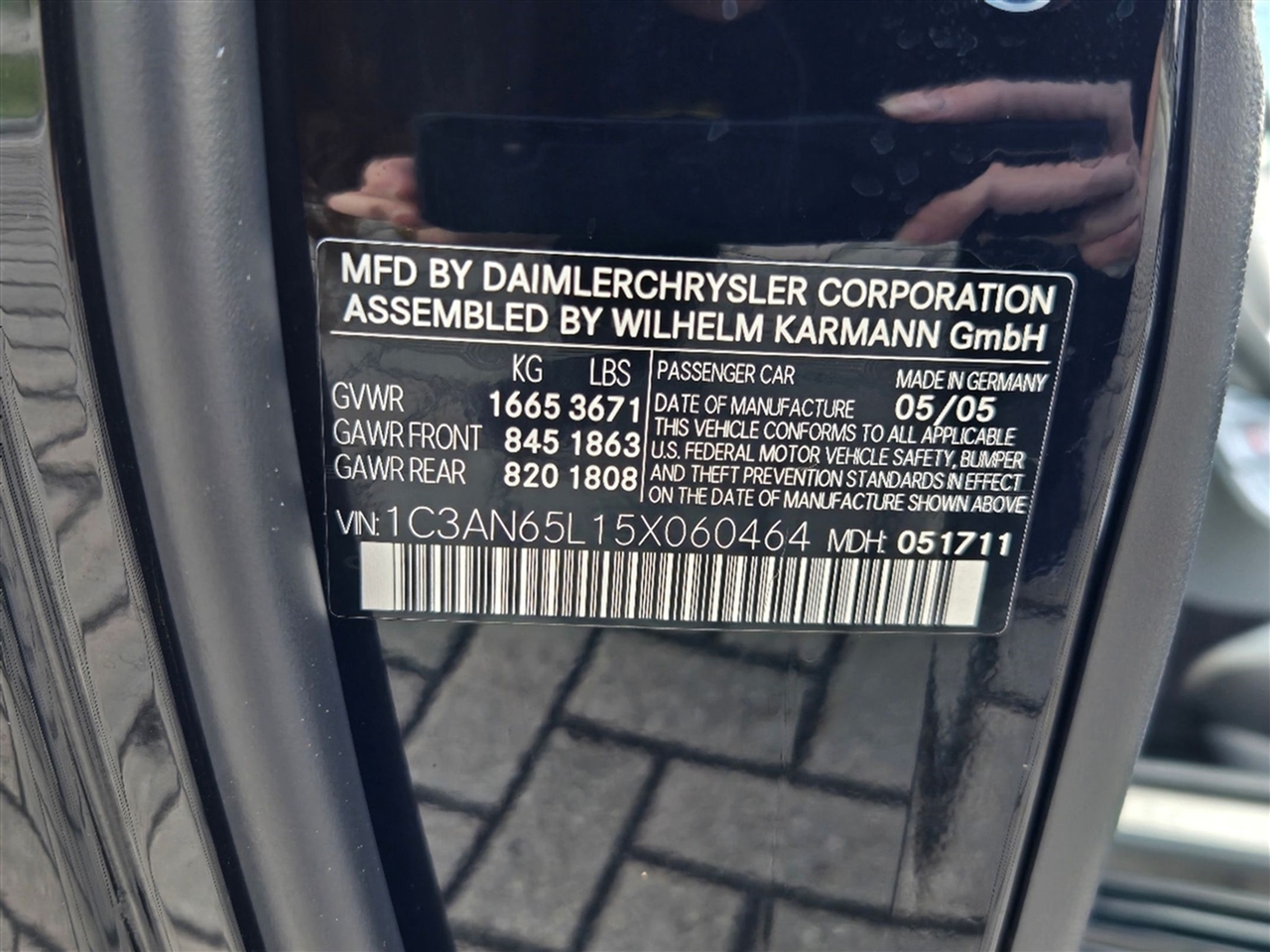 Chrysler Crossfire 2dr Roadster Limited 2005