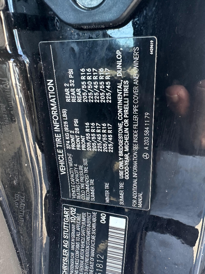 Mercedes-Benz C-Class 2dr Cpe 1.8L 2003