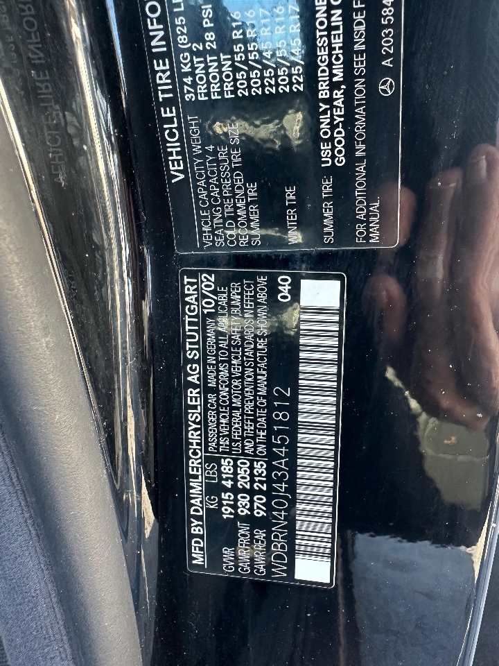 Mercedes-Benz C-Class 2dr Cpe 1.8L 2003