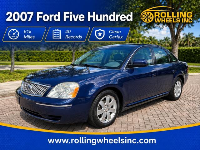Blue 2007 Ford Five Hundred Sedan Front-Wheel Drive Automatic