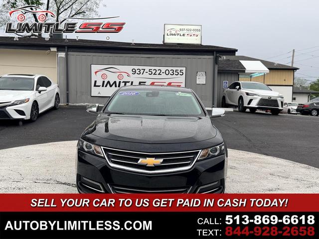 Black 2016 Chevrolet Impala LTZ 2LZ FWD Sedan Front-Wheel Drive Automatic
