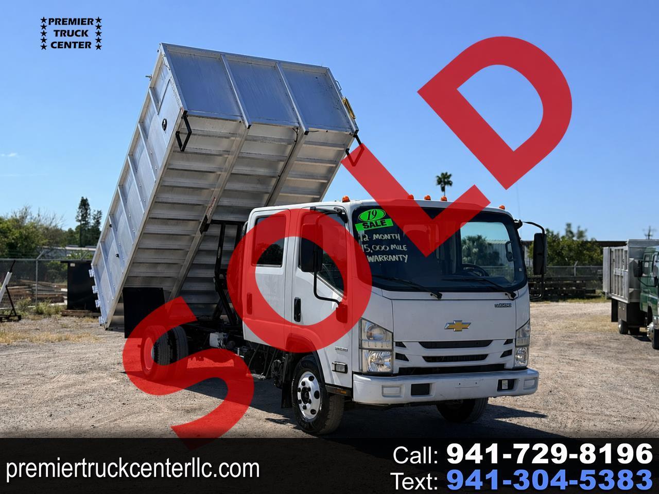 2019 Chevrolet 3500 LCF Gas 14' Landscape Dump