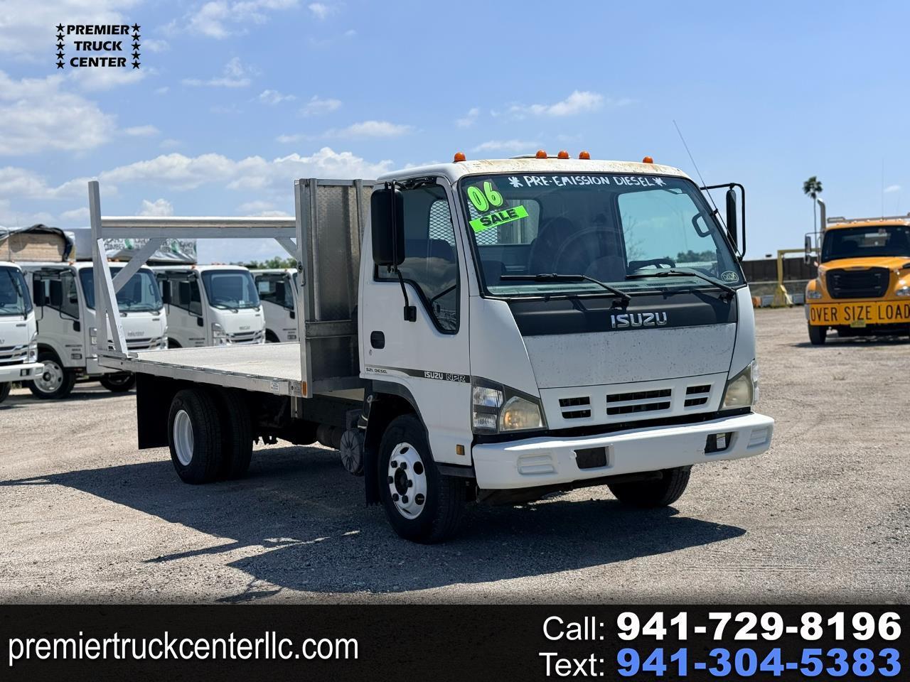 2006 Isuzu NPR 14' Aluminum Flatbed with Tree Bar *PRE-EMISSION*