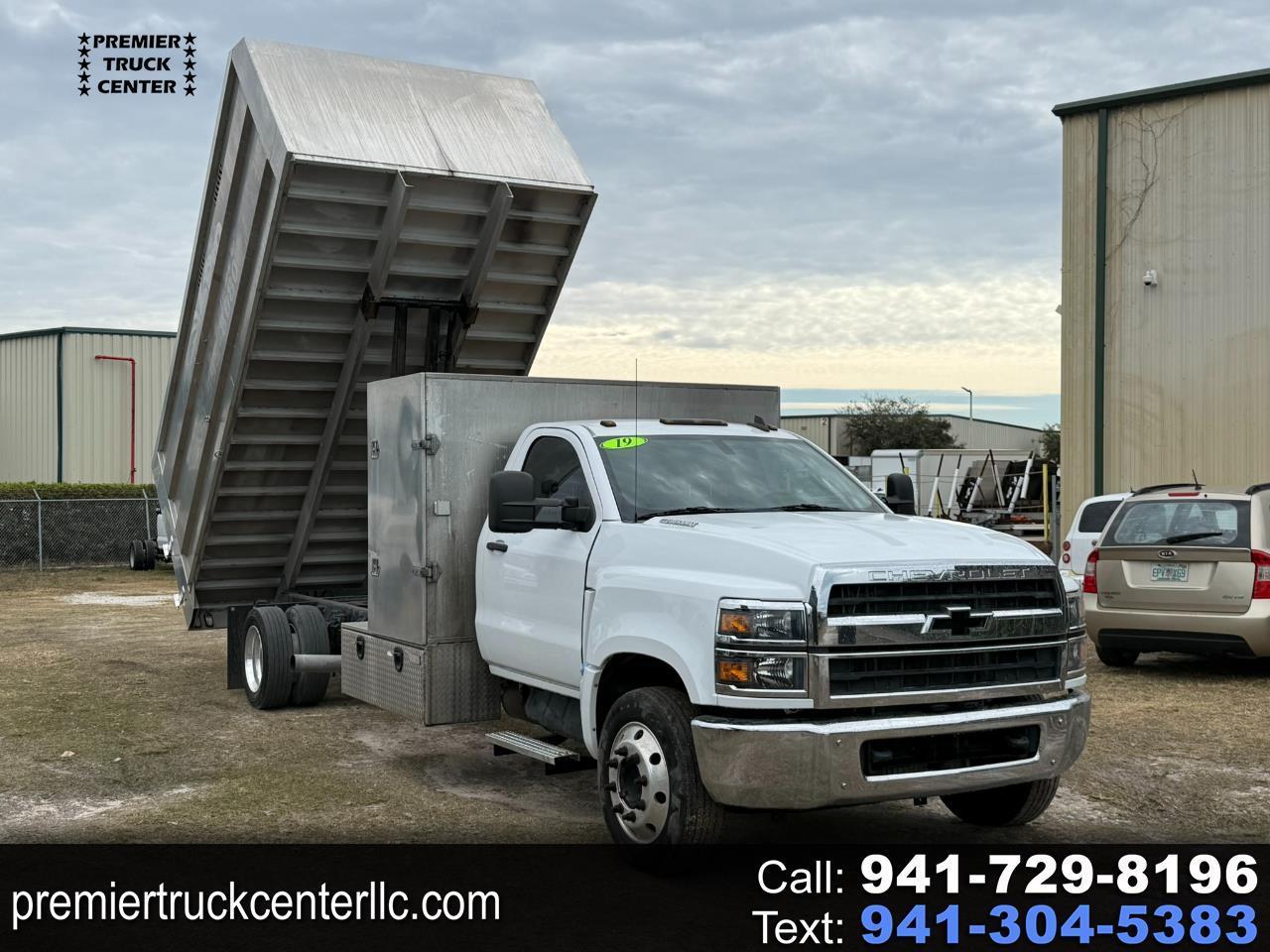 2019 Chevrolet Silverado 6500 HD 16' x 96" Full Roof Aluminum Chipper Dump