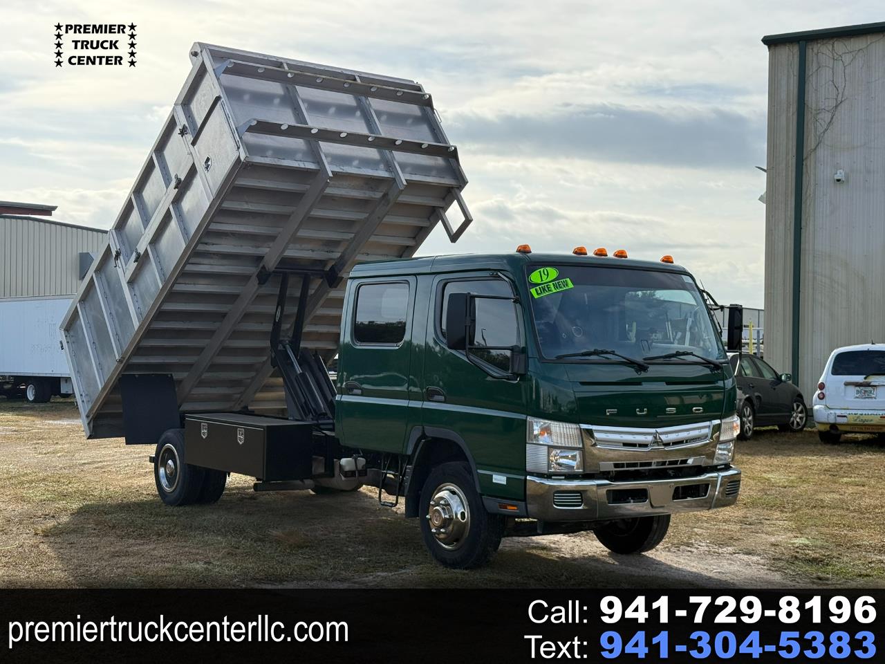 2019 Mitsubishi Fuso FE160 Crew Cab 14' x 96" Aluminum Landscape Dump