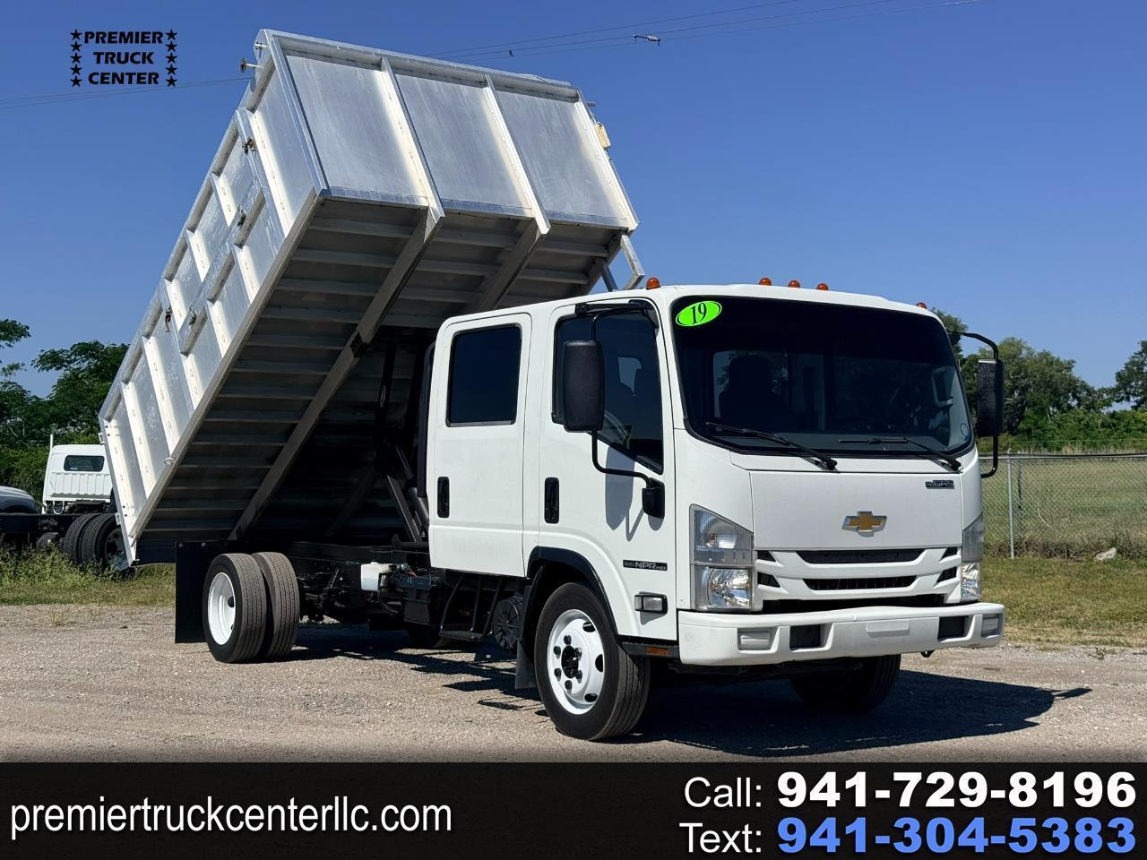 2019 Chevrolet 4500 LCF Gas Crew Cab 14' Aluminum Landscape Dump
