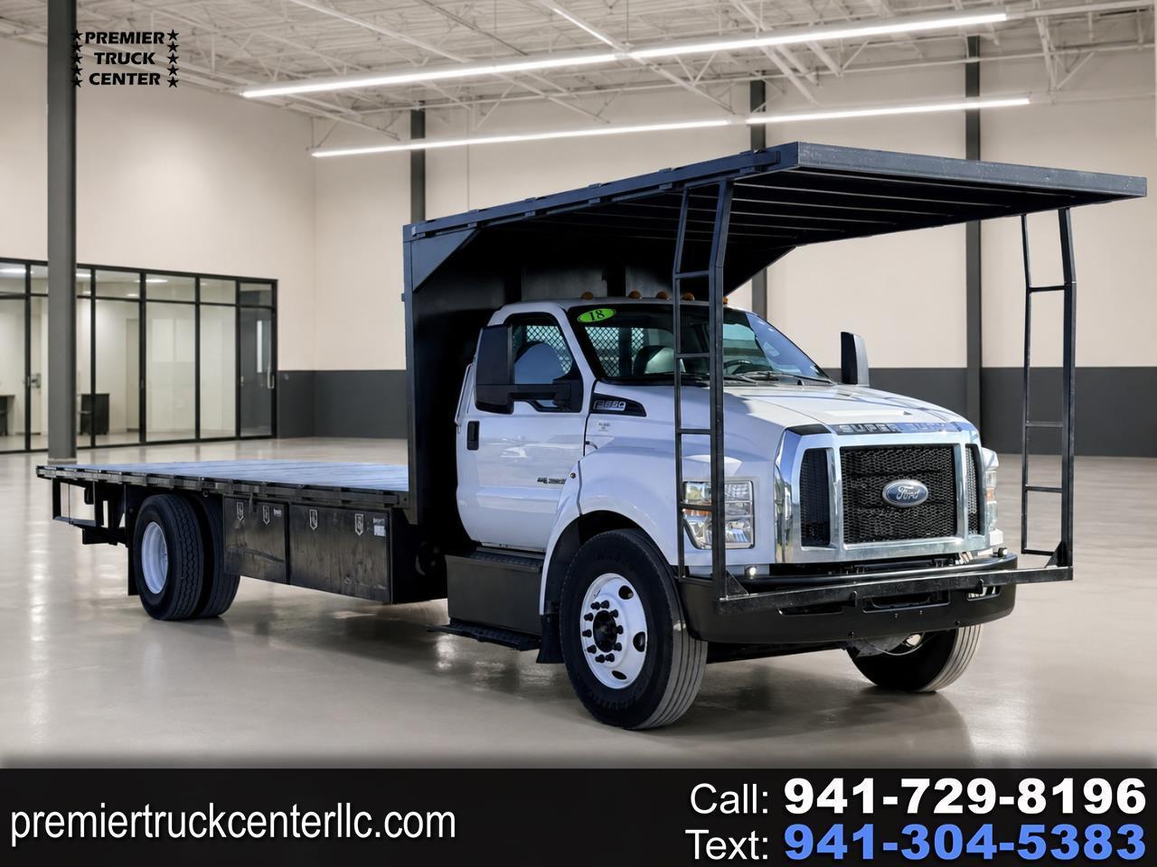 2018 Ford F-650 26' + 12' Steel Flatbed