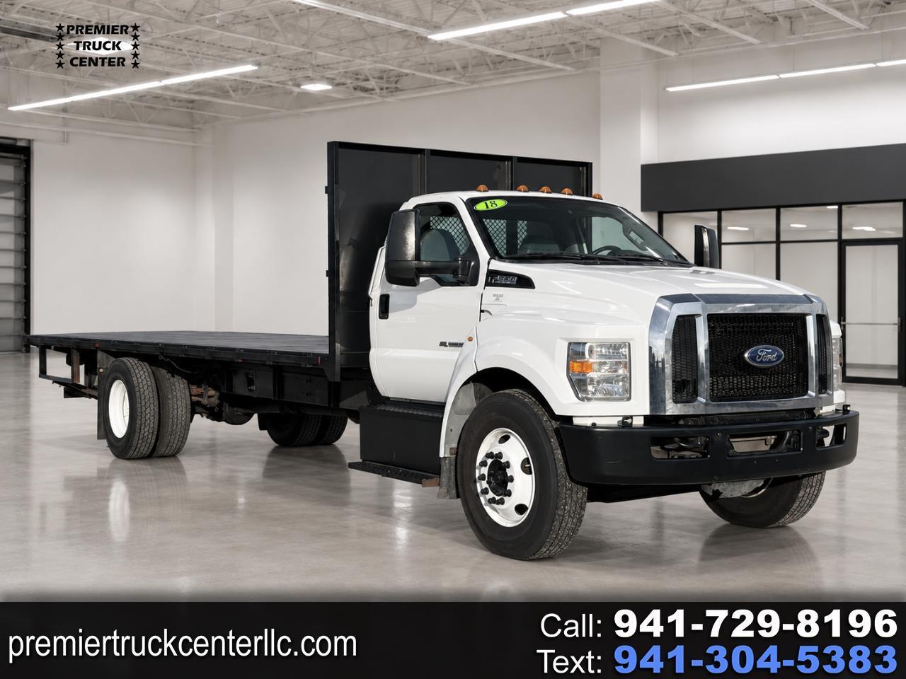 2018 Ford F-650 26' + 12' Steel Flatbed