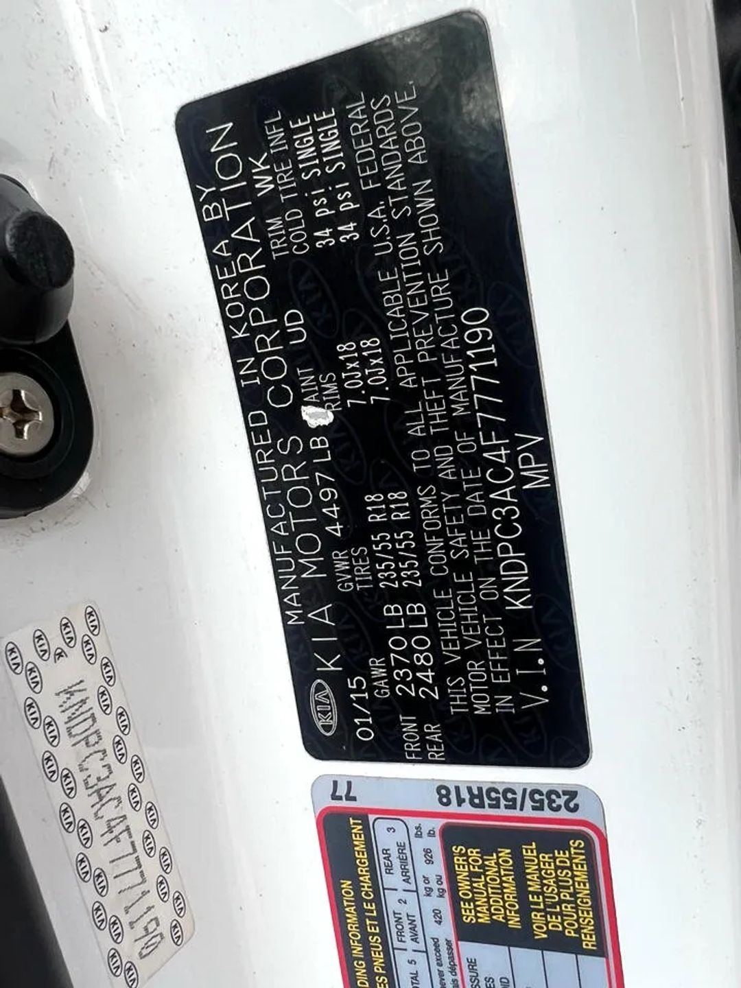 Kia Sportage EX FWD 2015