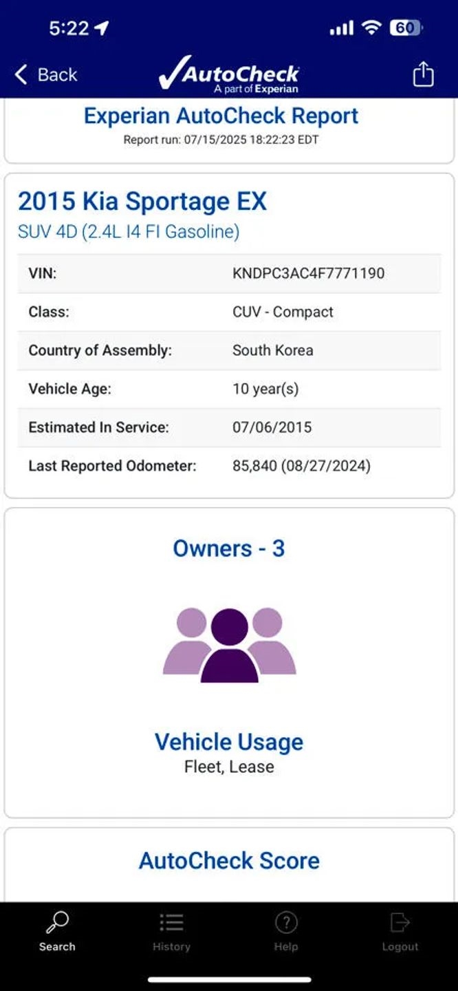 Kia Sportage EX FWD 2015