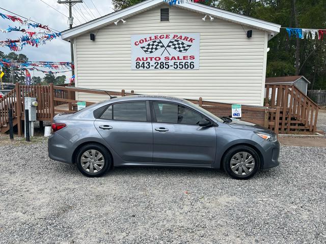 Blue 2019 Kia Rio S FWD Sedan Front-Wheel Drive 5-Speed Automatic