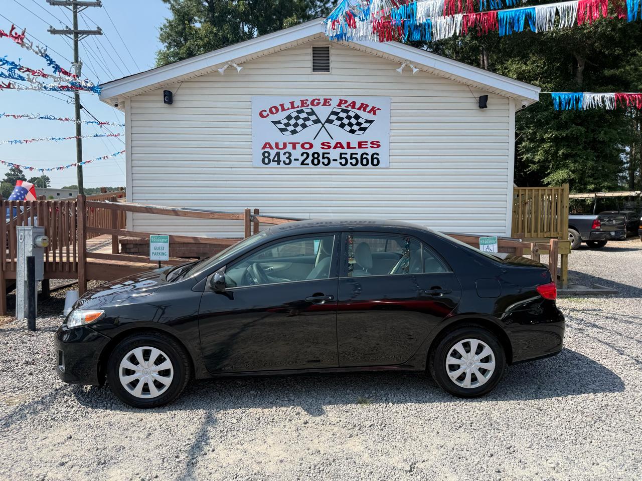 Black 2011 Toyota Corolla Sedan Front-Wheel Drive 5-Speed Automatic