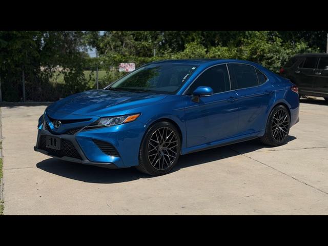 Blue 2020 Toyota Camry Sedan Front-Wheel Drive