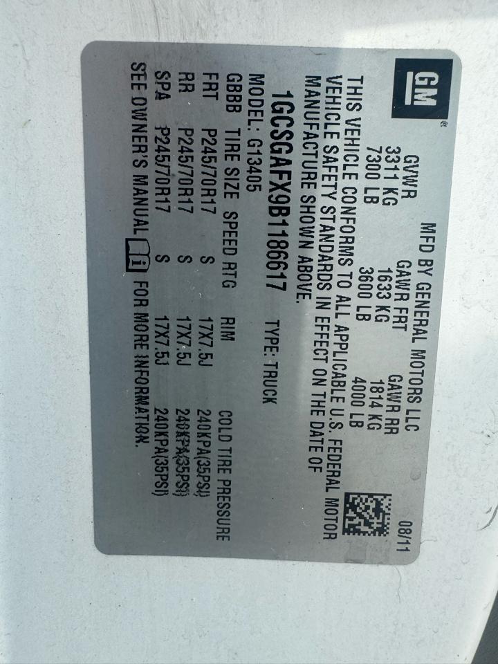 Chevrolet Express 1500 Cargo 2011