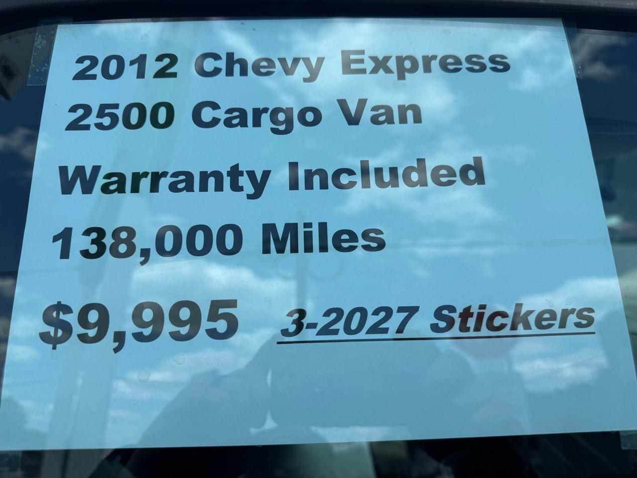 Chevrolet Express 2500 Cargo 2012