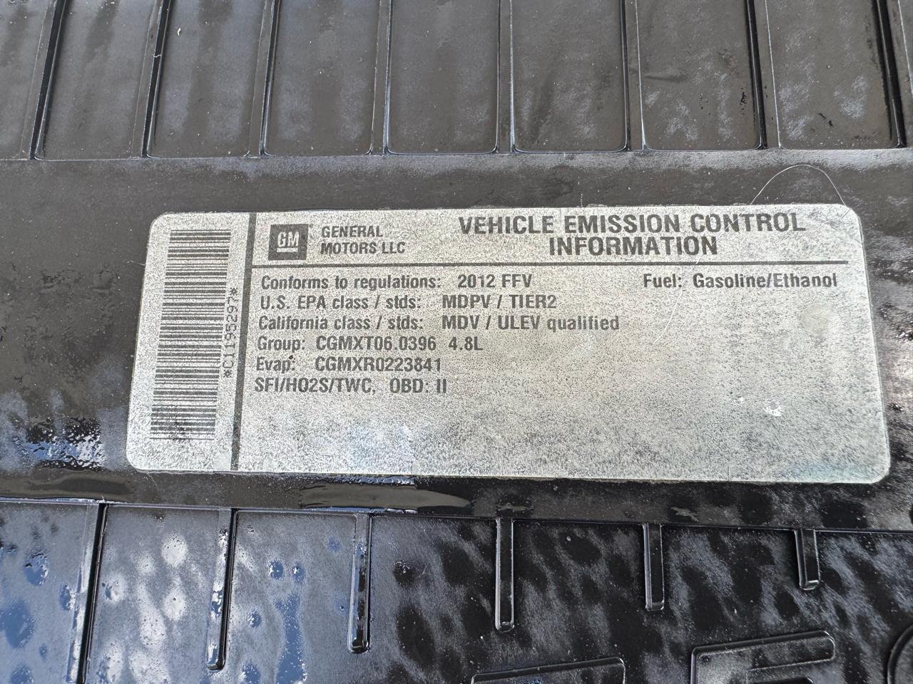 Chevrolet Express 2500 Cargo 2012