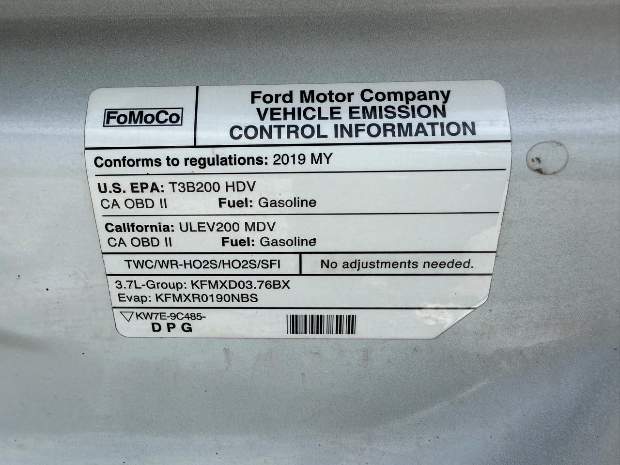 Ford Transit 150 Van Low Roof w/Sliding Pass. 130-in. WB 2019