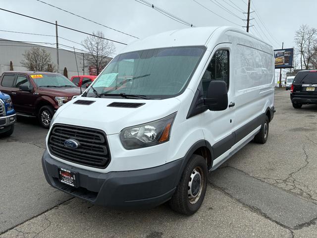 White 2015 Ford Transit Cargo 150 3dr LWB Medium Roof with Sliding Passenger Side Door Van Rear-Wheel Drive Automatic