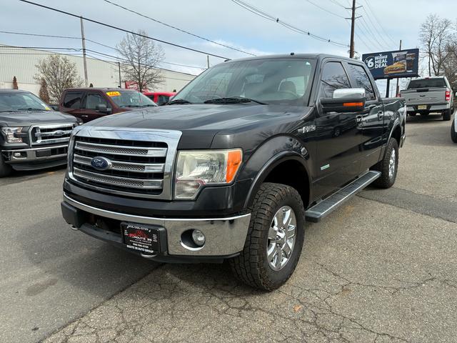 Black 2013 Ford F-150 Lariat SuperCrew LB 4WD Pickup Truck Four-Wheel Drive Automatic