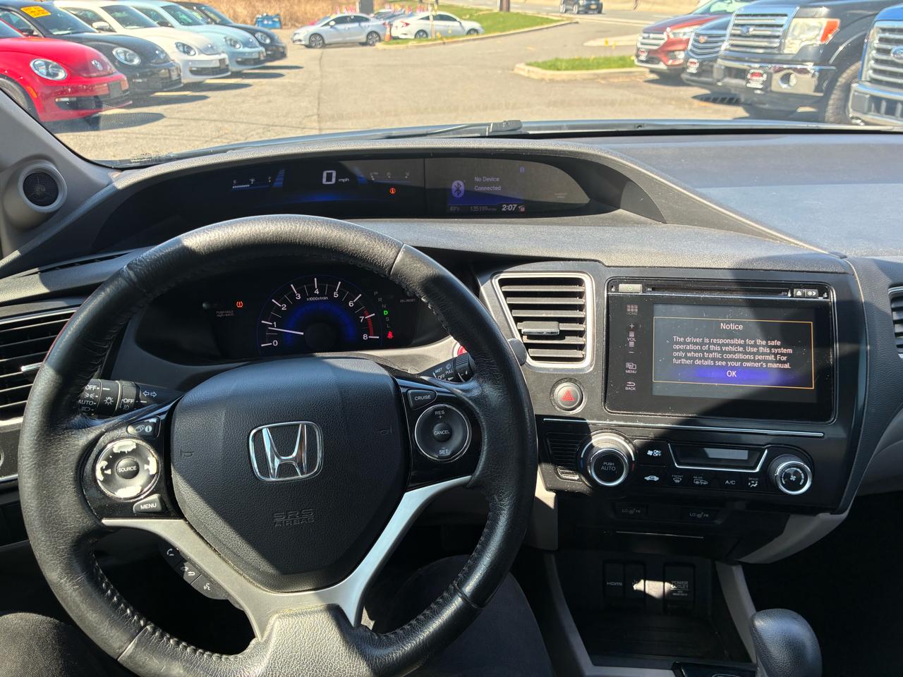 Honda Civic EX-L Sedan CVT 2015