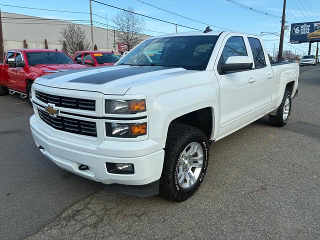 White 2015 Chevrolet Silverado 1500 LT Double Cab 4WD Pickup Truck Four-Wheel Drive Automatic
