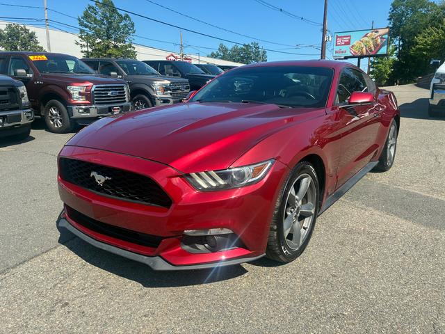 Red 2016 Ford Mustang V6 Coupe RWD Coupe Rear-Wheel Drive Automatic