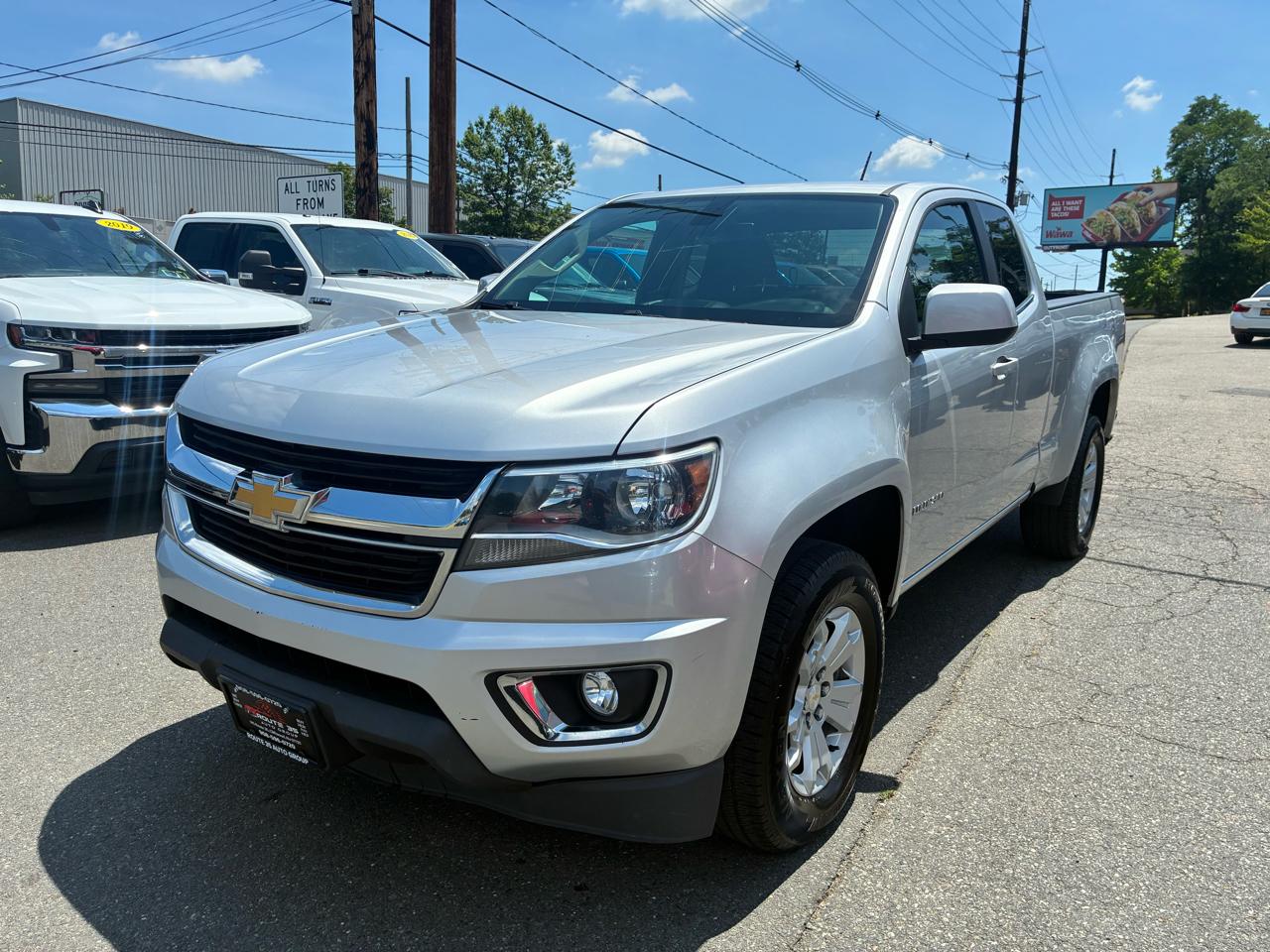 Silver 2015 Chevrolet Colorado LT Extended Cab LB RWD Pickup Truck 4X2 Automatic