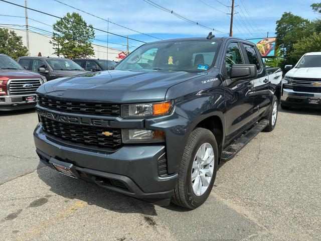 Gray 2020 Chevrolet Silverado 1500 Custom Crew Cab 4WD Pickup Truck Four-Wheel Drive Automatic