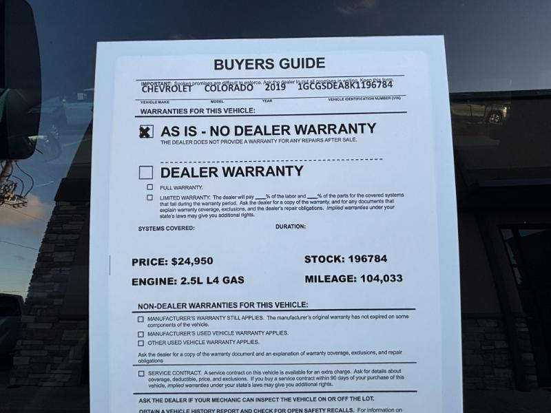 Chevrolet Colorado Z71 Crew Cab 2WD Short Box 2019