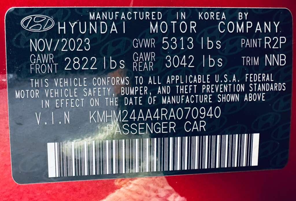 Hyundai Ioniq 6 SE 2024