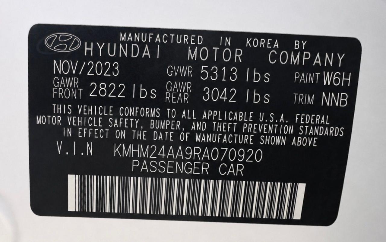 Hyundai Ioniq 6 SE 2024