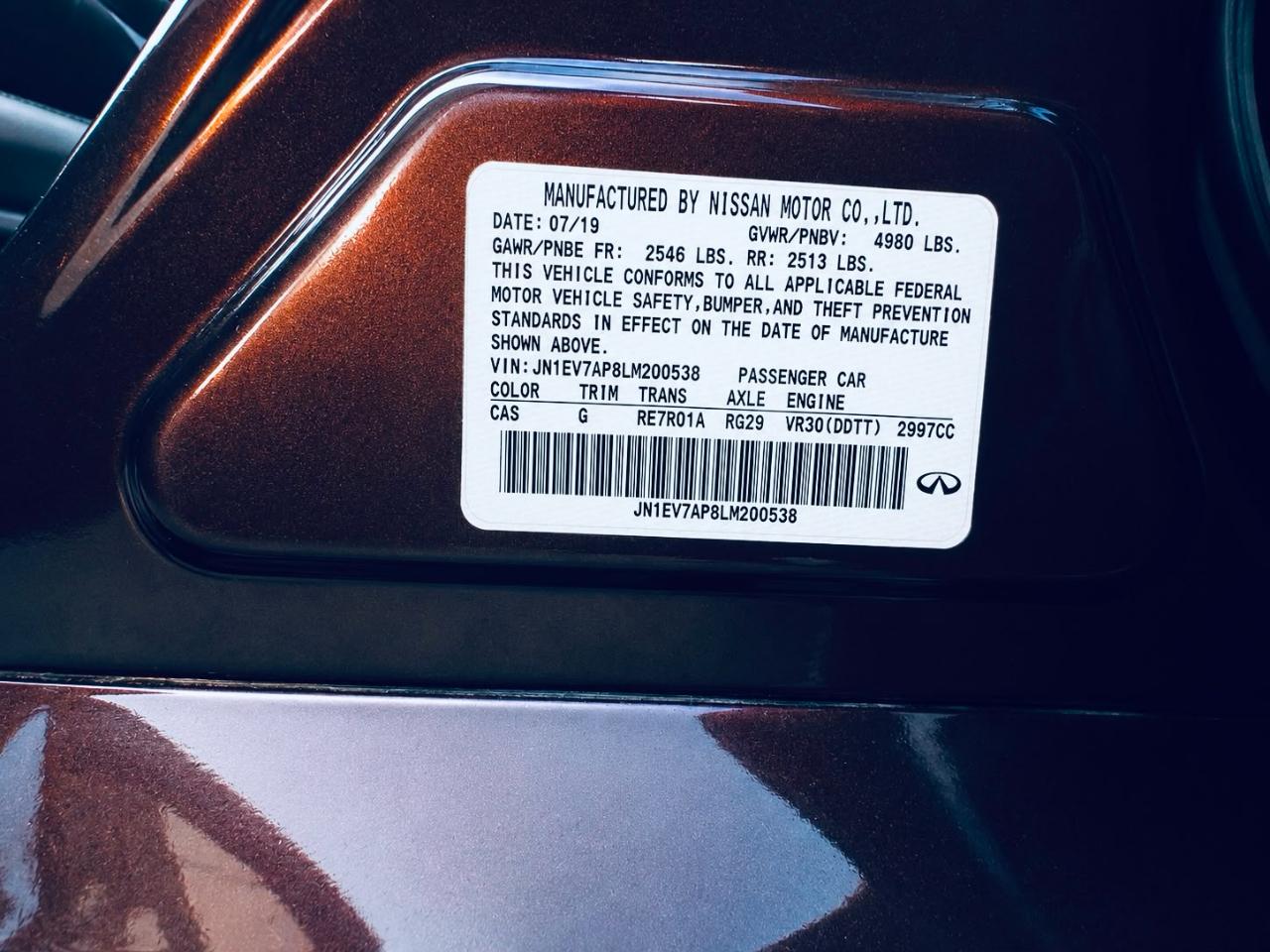 Infiniti Q50 3.0t LUXE 2020