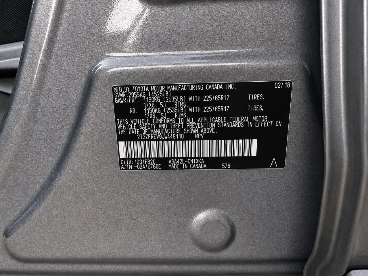 Toyota RAV4 LE FWD 2018