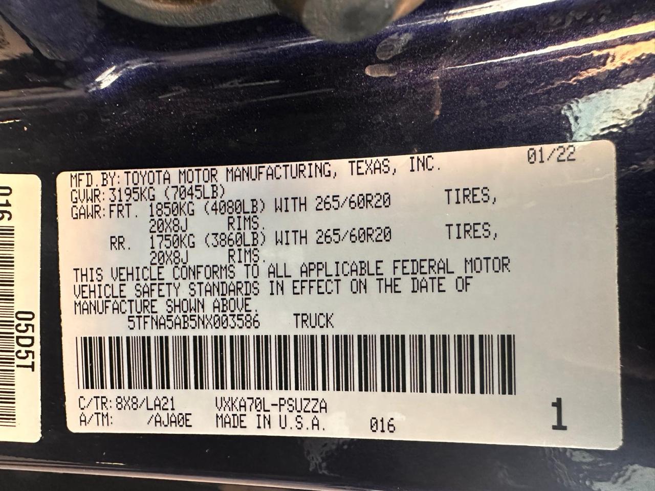 Toyota Tundra  2022