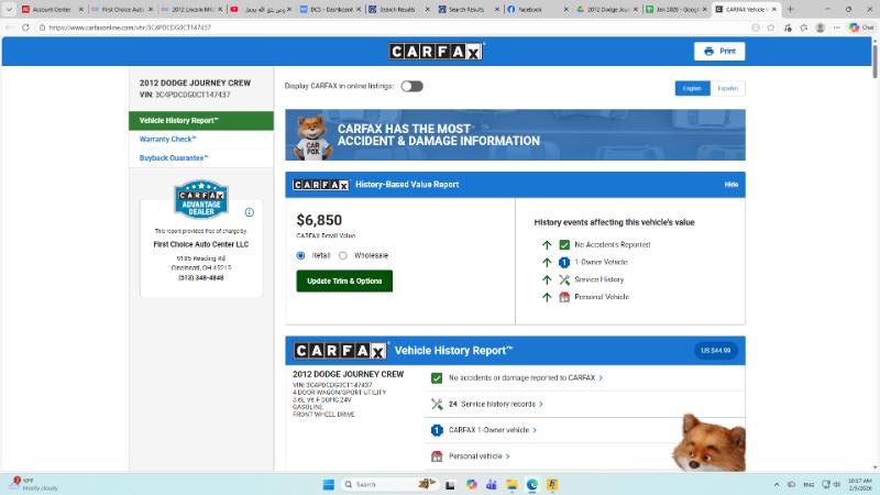 Dodge Journey Crew 2012