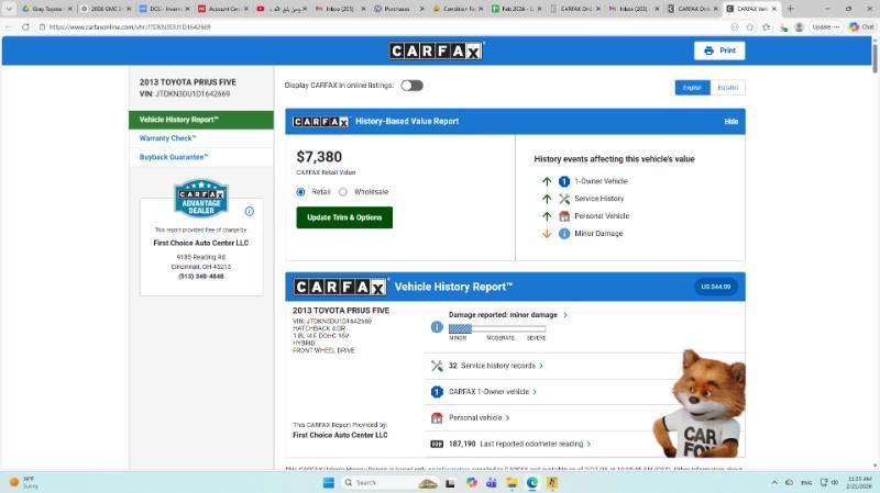 Toyota Prius Prius III 2013