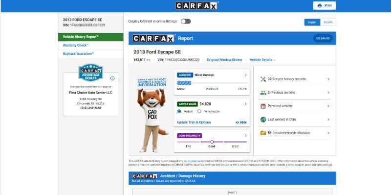 Ford Escape SE FWD 2013