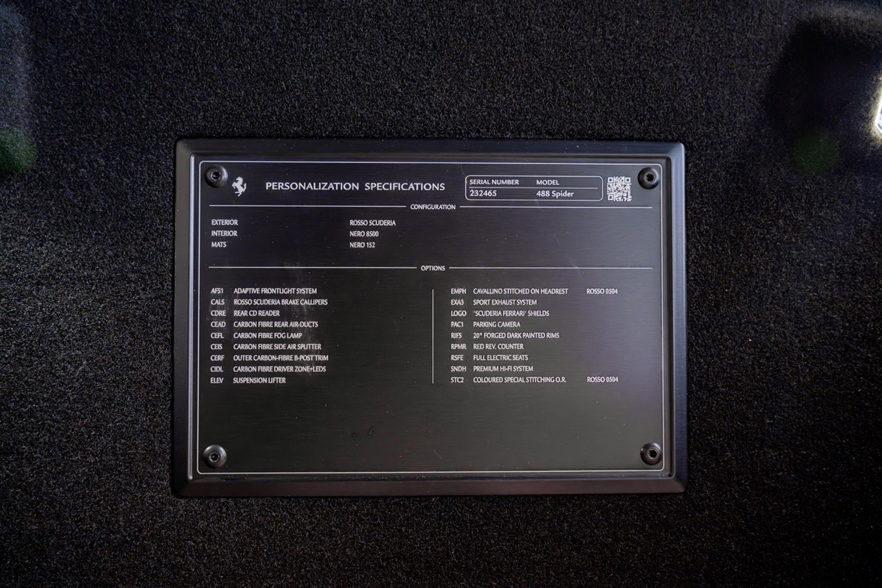 Ferrari 488 Spider 2018 Ferrari 488 Spider 2018