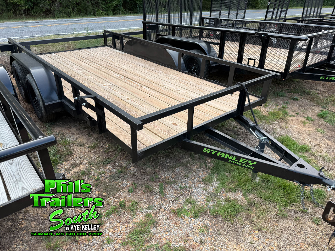 2025 Stanley Trailers Trailer 14'x77" Tandem Axle Open Utility