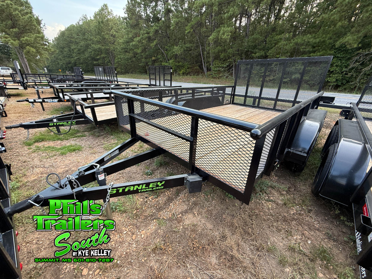 2025 Stanley Trailers Trailer 12'x83" Open Utility w/ Expanded Metal Sides & Gat