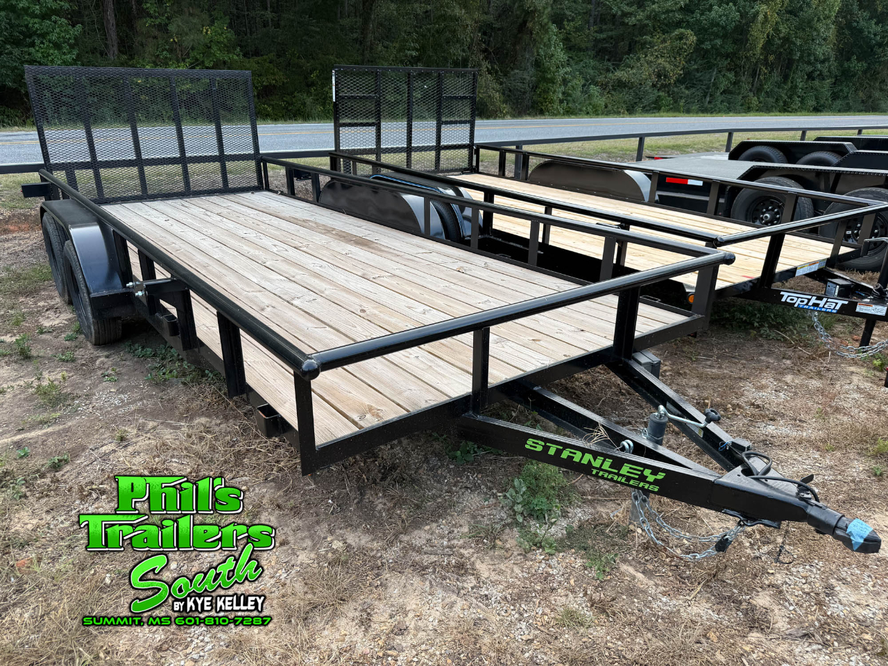 2025 Stanley Trailers Trailer 18'x83" Tandem Axle Pipe Top Utilty Trailer