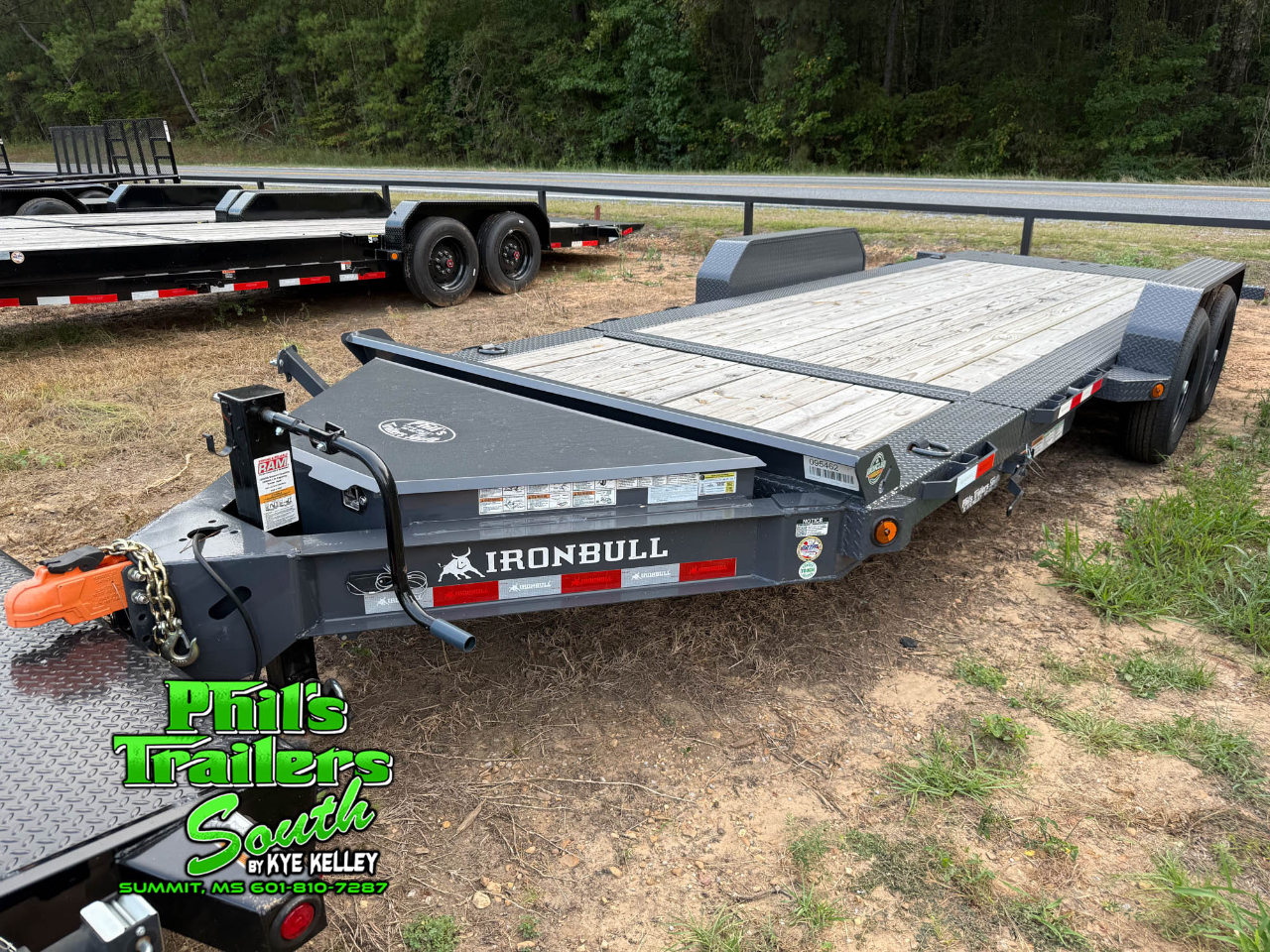 2025 Iron Bull Car-Equipment Trailer 20'x83" 14K, 8" Frame Rail, 16' Gravity Tilt