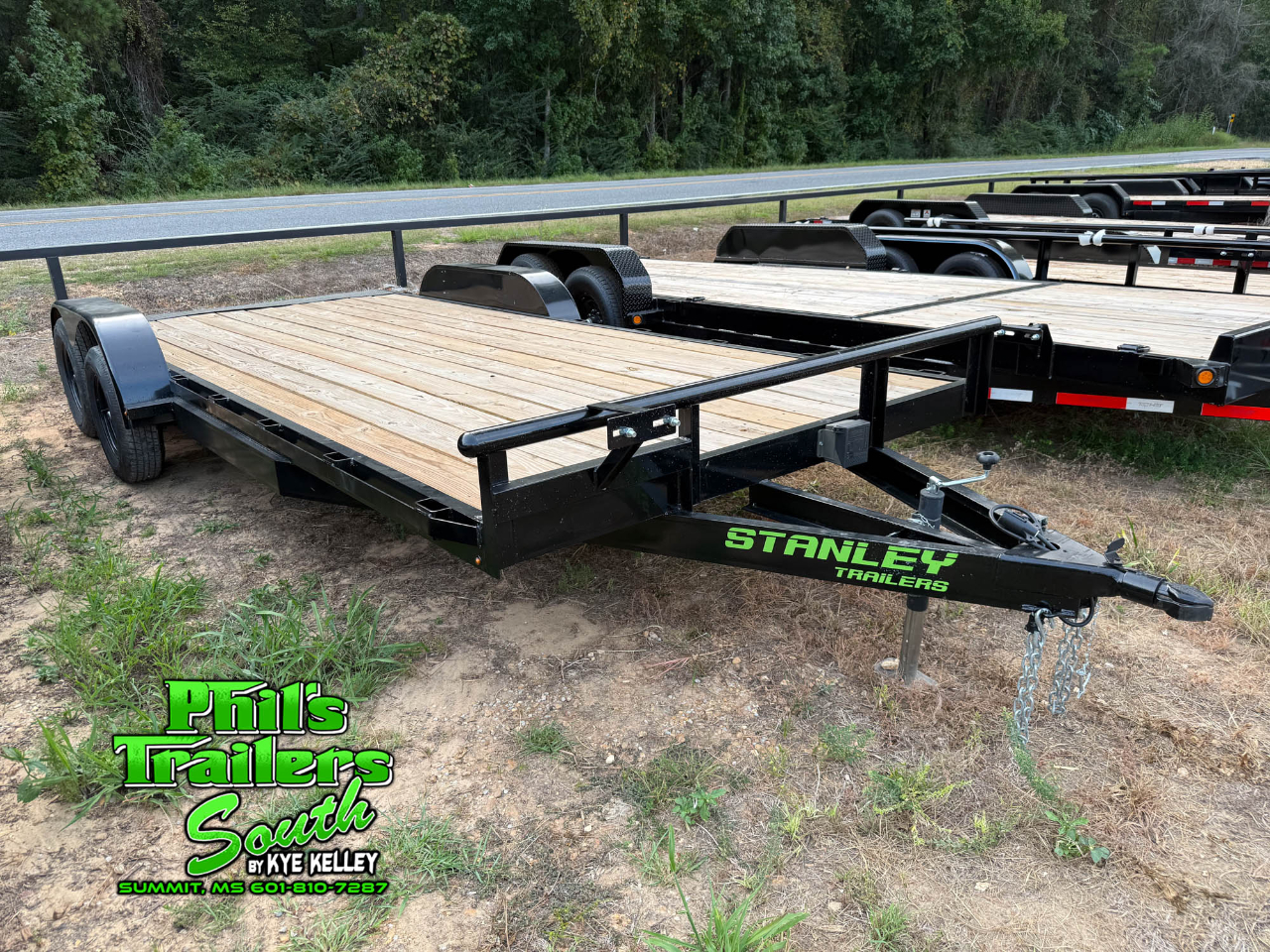 2025 Stanley Trailers Trailer 20'x83" Tandem Axle Wood Deck 7K Car Hauler