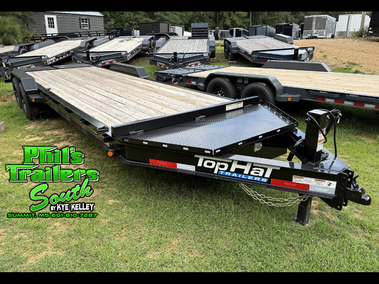 2025 Top Hat 14K EQUIPMENT 24'x83" 17.5K, 3' Jumbo Ramp Equipment Hauler